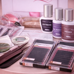 Kit Profissional Completo para Iniciantes em Extensões de Pestanas
