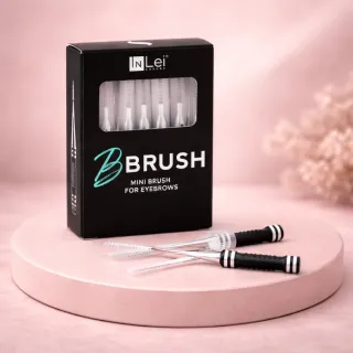InLei® Brush Pincel Profissional para Aplicação em Pestanas e Sobrancelhas