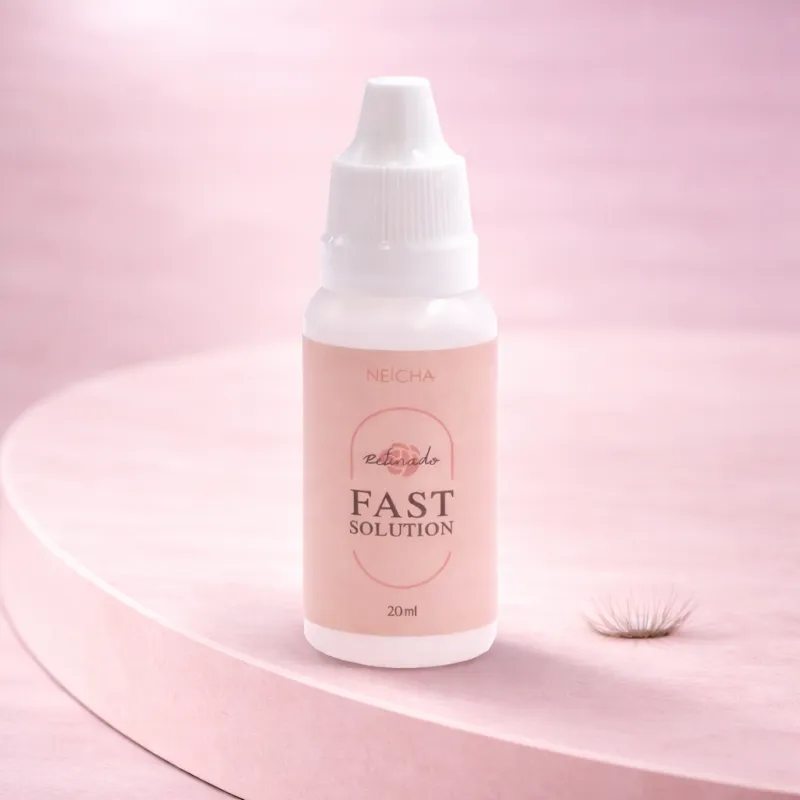 Fast Solution Acelerador Profissional de Cola para Extensões de Pestanas – Sem Álcool