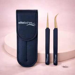 Estojo Profissional com Pinças para Pestanas – Elitelashes