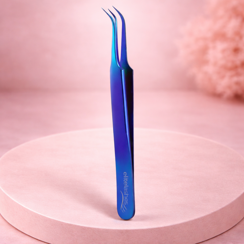 Pinça Profissional com Curvatura Acentuada para Pestanas