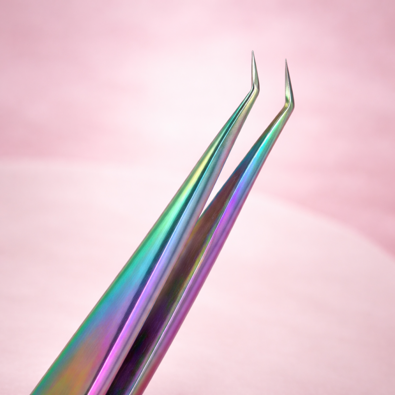 Professional Extra-Fine L-Shaped Lash Extension Tweezers