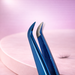 Professional Nano Tip Lash Extension Tweezers with Free Case