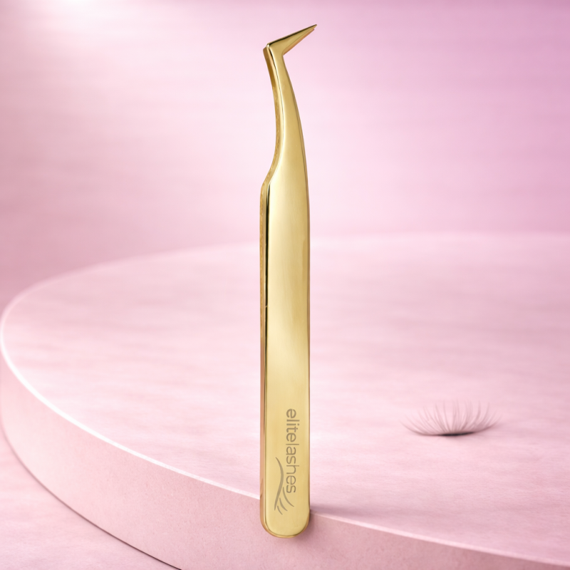 Professional Boot-Shaped Volume Lash Extension Tweezers