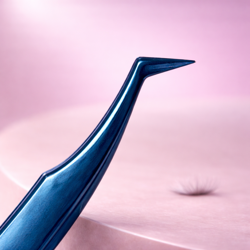 Professional Boot-Shaped Volume Lash Extension Tweezers