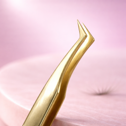 Professional Boot-Shaped Volume Lash Extension Tweezers